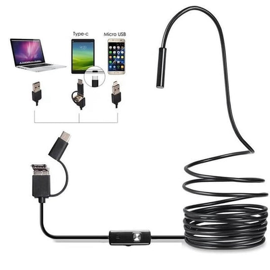 2025 💥3-i-1 plug-and-play endoskopkamera – kompatibel med Android, iPhone, iPad och PC