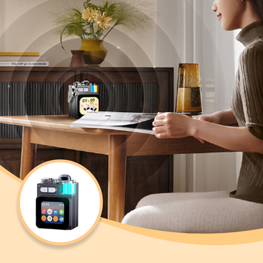 🌟Bärbar trådlös Bluetooth-högtalare🔊🎒 Fickrockare! Högre än en björns gäspning, får plats i din kaffemugg!☕🐻"