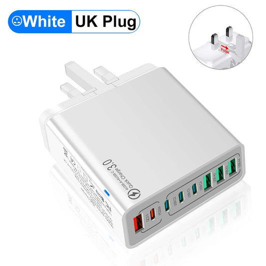 🔥50 % rabatt🔥8 i 1 Vattentäta Portar USB Snabbladdare