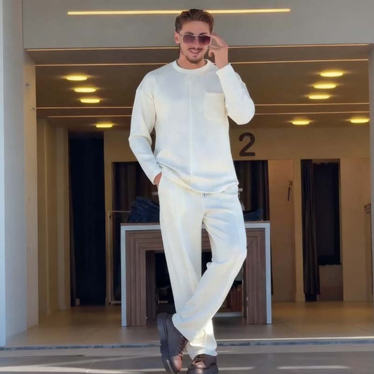 🔥55% rabatt🔥Herrkläder, tvådelat set i bomull med lätt stretch