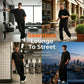 🔥50% RABATT! 🔥2-delat set med T-shirt och byxor med vida ben för män