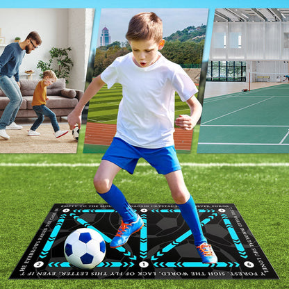 ⚽ Fotbollsträningsmatta för alla nivåer, halkfri och tyst