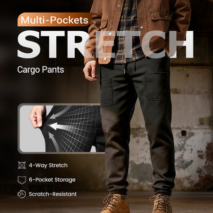👖60% RABATT🛠️MultiPants – Högstretchiga slitstarka cargobyxor med flera fickor 2