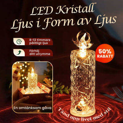 🎁LED-kristallljus - Romantiska bordslampor för natt