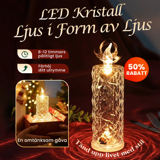 🎁LED-kristallljus - Romantiska bordslampor för natt
