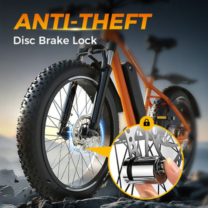 🏍️🎃Halloween-specialerbjudande 50% RABATT ! 🔒 Anti-Theft Disc Brake Lock – massiv legering, tryck-för-att-låsa & väderbeständig