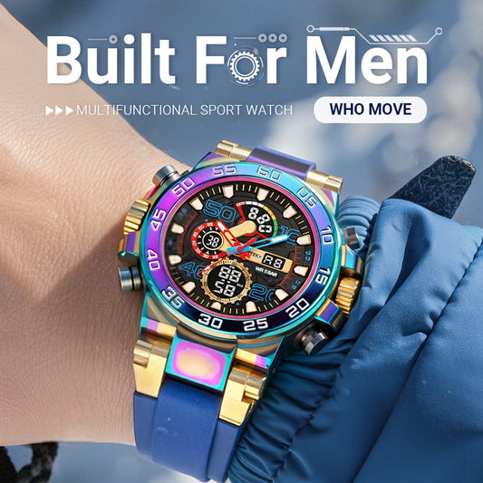 ⌚ 57 % RABATT! ✨ MULTIFUNKTIONELL LED-KLOCKA – Vattentät och digital display, 7 sportlägen med sömnmonitor, perfekt för utomhusbruk och daglig användning 🌟🔋