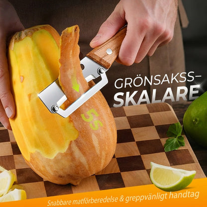 Skalare i rostfritt stål 🔪✨ Precisionsslipat blad, papperstunn, stor böjd öppning, sparar tid och ansträngning, 2-i-1-flasköppnare 🍾