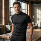 🔈🔈2026 nyår Hot Sale - 60% RABATT🎁Hög hals Slim Fit T-shirt för män