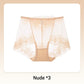 🌸60 % RABATT🧶 Handvirkade boxerkalsonger i spets med hög midja för kvinnor – Andningsbara, vintagestil och bekväm passform 🌸