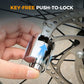 🏍️🎃Halloween-specialerbjudande 50% RABATT ! 🔒 Anti-Theft Disc Brake Lock – massiv legering, tryck-för-att-låsa & väderbeständig