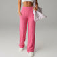 💗 SISTA DAGENS ERBJUDANDE - 60% RABATT💕 Enfärgade, lösa byxor med raka ben för dam