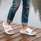 ☁️🦶 Minnesskumtofflor | Stöd för hålfoten, Halkfria, Lämpliga för våt och torr användning, Lätt att ta på och av, Snygga och mångsidiga