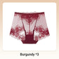 🌸60 % RABATT🧶 Handvirkade boxerkalsonger i spets med hög midja för kvinnor – Andningsbara, vintagestil och bekväm passform 🌸