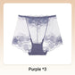 🌸60 % RABATT🧶 Handvirkade boxerkalsonger i spets med hög midja för kvinnor – Andningsbara, vintagestil och bekväm passform 🌸