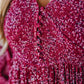 🌺60% RABATT NU! ✨ Blommig maxiklänning i rayon med smock och fodrad midja för dam – Smickrande passform, lätt tyg och elegant bohemisk stil 💃