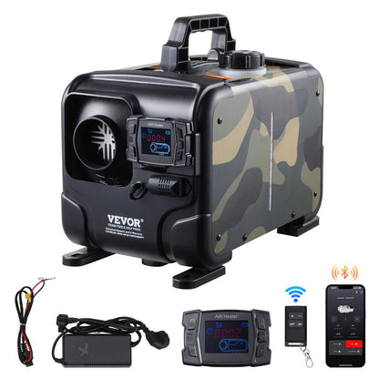 🔈🔈60% RABATT!!🌡️8 kW dieselvärmare, 12 V/24 V allt-i-ett dieselluftvärmare, Bluetooth-appstyrning, fjärrkontroll och display, CO-larm, snabb uppvärmning💨