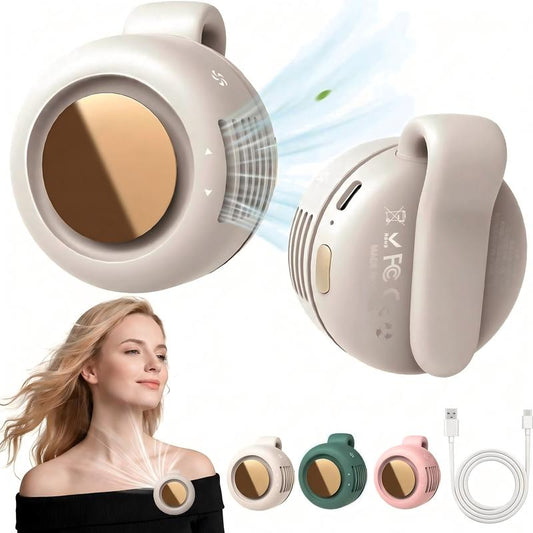 🌀50 % RABATT🌿 Fläkt utan blad | 360° rotation · Kan fästas eller hängas upp · Extremt lätt och bärbar · 1,5 timmars snabbladdning med lång batteritid · 3 hastighetsinställningar