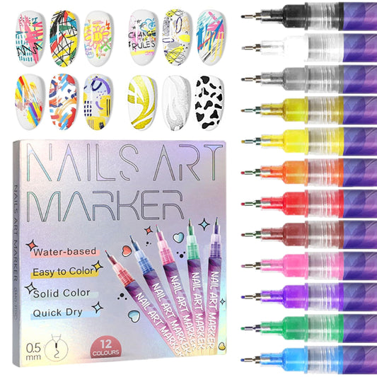 🎨Kreativt nagellack set med 12 färger