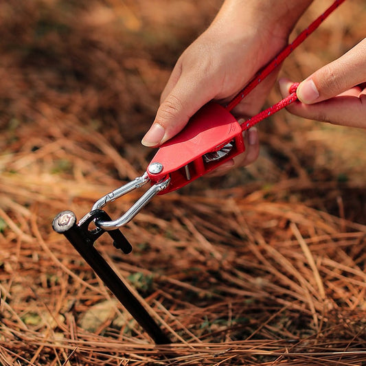🔥55 % rabatt🪢Bärbar Justerbar Fix Tält Hög styrka Snabb frigöring Remskiva Camping Rope 🌳(4 Pcs / Set)