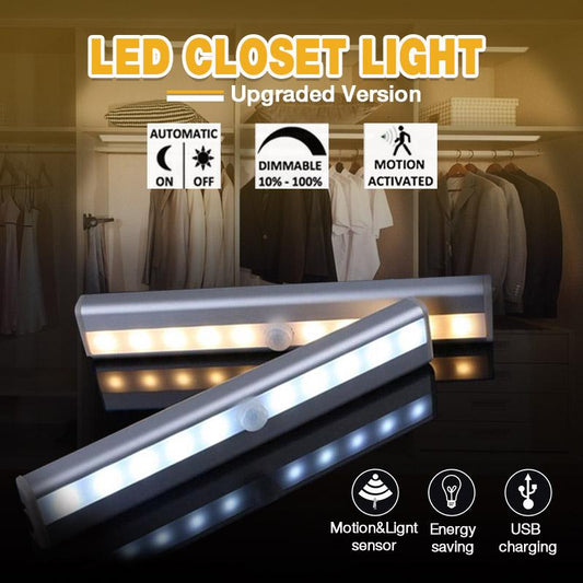 ✨55 % rabatt🏠💡Smarta magnetiska uppladdningsbara LED-lampor med stötfri sensor