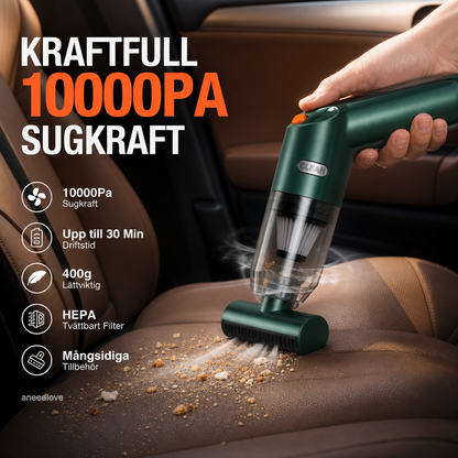 🚗 50% RABATT NU! 🔋 Kraftfull Trådlös Dammsugare för Bil – Kompakt & Sladdlös – Stark Sugkraft för Snabb & Enkel Rengöring 🧹
