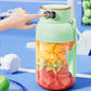 2-i-1-juicekopp 🍹 Drick direkt efter juicepressning. Stor kapacitet, digital skärm, design med flera blad. Bärbar och ett måste för gymmet och utomhusbruk 🏋️
