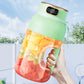 2-i-1-juicekopp 🍹 Drick direkt efter juicepressning. Stor kapacitet, digital skärm, design med flera blad. Bärbar och ett måste för gymmet och utomhusbruk 🏋️