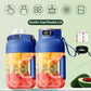 2-i-1-juicekopp 🍹 Drick direkt efter juicepressning. Stor kapacitet, digital skärm, design med flera blad. Bärbar och ett måste för gymmet och utomhusbruk 🏋️