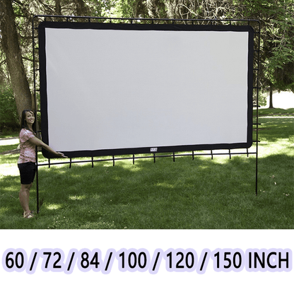 📺 50% RABATT NU! ✨ Jättestor Bärbar Utomhusbiografskärm - 4K HD-projektion med Justerbart Stativ för Cinemaupplevelse i Trädgården 🎬🌟