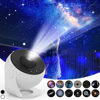 🎁56 % rabatt – Romantisk atmosfär i sovrummet med en galaxprojektionslampa