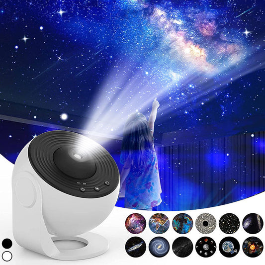 🎁56 % rabatt – Romantisk atmosfär i sovrummet med en galaxprojektionslampa