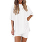 💞SISTA DAGENS ERBJUDANDE - 60% RABATT🌸 Sommarset med två delar, löst och casual, för kvinnor💃