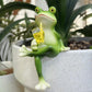 🔥Skogsalver Väljer Oss! 🐸 Handgjorda Grodfigurer i Björk 🌱 100% Nedbrytbart Material ➡️