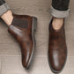 👞🐂55 % rabatt🔥Vintage Chelsea boots i konstläder för män