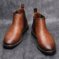 👞🐂55 % rabatt🔥Vintage Chelsea boots i konstläder för män