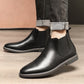 👞🐂55 % rabatt🔥Vintage Chelsea boots i konstläder för män