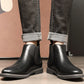 👞🐂55 % rabatt🔥Vintage Chelsea boots i konstläder för män