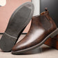 👞🐂55 % rabatt🔥Vintage Chelsea boots i konstläder för män