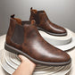 👞🐂55 % rabatt🔥Vintage Chelsea boots i konstläder för män