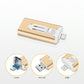 64 GB Micro USB + MFi-certifierad Lightning + 8-pins + USB 3.0 ⚡4-i-1-minne för iPhone/iPad/Android/PC⚡