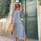 💖SISTA DAGEN FÖRSÄLJNING 63% RABATT💖 Elegant boho maxiklänning för kvinnor med puffärmar👗