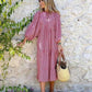 💖SISTA DAGEN FÖRSÄLJNING 63% RABATT💖 Elegant boho maxiklänning för kvinnor med puffärmar👗