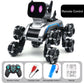 🤖 50% RABATT NU! ✨ Gestavkännande Stunt Robothund & Bil - 360° Volt med LED-belysning för Interaktiv Lek 🐶🎮