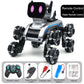 🤖 50% RABATT NU! ✨ Gestavkännande Stunt Robothund & Bil - 360° Volt med LED-belysning för Interaktiv Lek 🐶🎮