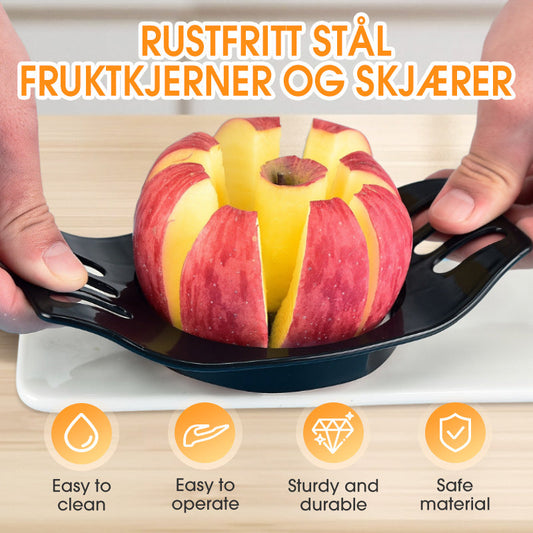Fruktkärnare och skivare i rostfritt stål