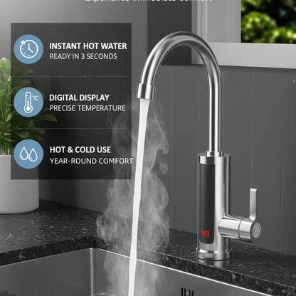 🔈🔈REA 60% RABATT💧Tanklös instant varmvattenberedare kran