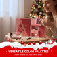 💝Bästa gåvan💝【Sminkadventskalender presentset】 ✨ - Allt-i-ett-kit med 40-färgs ögonskuggspalett och dagliga överraskningar! 💄