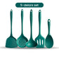 5-delars värmebeständigt silikon redskapsset för köket