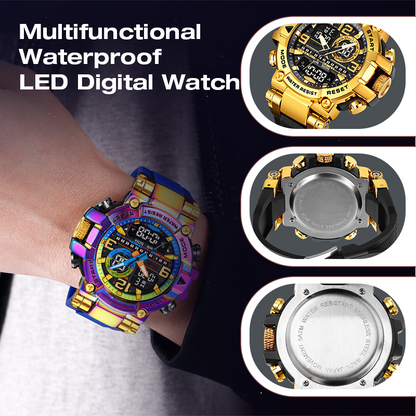 🎁Tidsbegränsad 50% RABATT⏳Multifunktionell Vattentät Digital LED-klocka